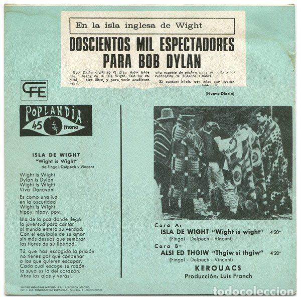 Discos de vinilo: Kerouacs &ndash; Isla De Wight (Vinyl, CFE E-34622) - Foto 2
