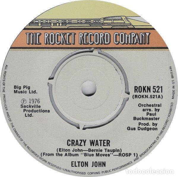 Dischi in vinile: Elton John &ndash; Crazy Water (Vinyl, The Rocket Record Company ROKN 521)