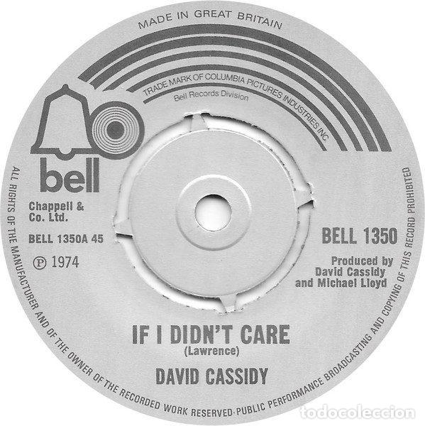 Disques de vinyle: David Cassidy &ndash; If I Didn't Care (Vinyl, Bell Records BELL 1350)