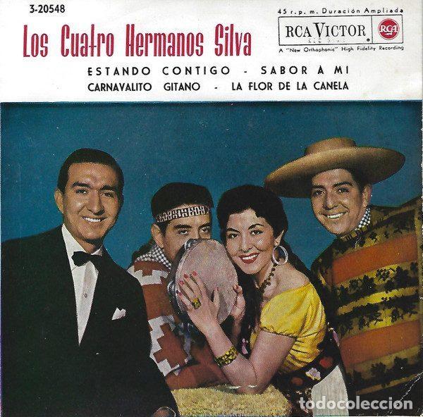 Disques de vinyle: Los Cuatro Hermanos Silva &ndash; Estando Contigo (Vinyl, RCA Victor 3-20548)