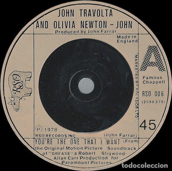 Discos de vinil: John Travolta And Olivia Newton-John &ndash; You're The One That I Want (Vinyl, RSO RSO 006)