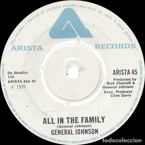 Disques de vinyle: General Johnson &ndash; All In The Family (Vinyl, Arista ARISTA 45)