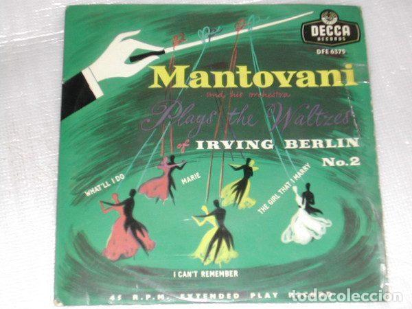 Disques de vinyle: Mantovani And His Orchestra &ndash; Mantovani Plays The Waltzes Of Irving Berlin No.2 (Vinyl, Decca...