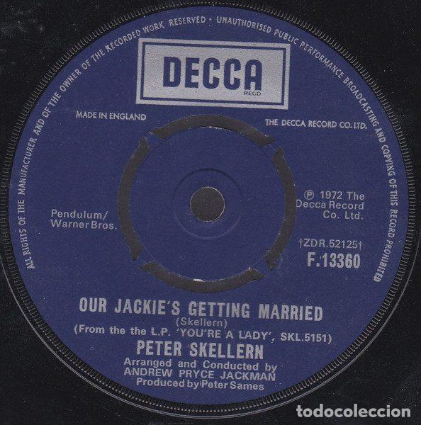 Vinyl-Schallplatten: Peter Skellern &ndash; Our Jackies's Getting Married (Vinyl, Decca F 13360)