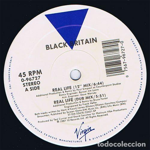 Disques de vinyle: Black Britain &ndash; Real Life (Vinyl, Virgin 0-96727)