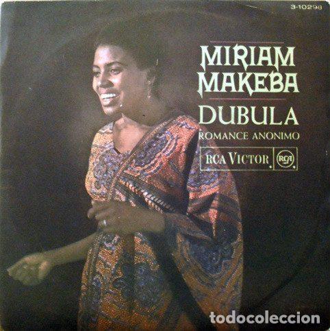 Vinyl records: Miriam Makeba &ndash; Dubula / Romance Anonimo (Vinyl, RCA Victor 3-10298)