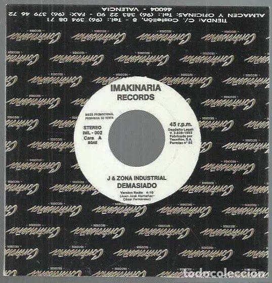 Dischi in vinile: J & Zona Industrial &ndash; Demasiado (Vinyl, Imakinaria Records IML-002)