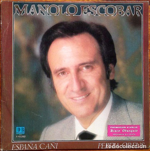 Vinyl records: Manolo Escobar &ndash; Espa&ntilde;a Ca&ntilde;i / Pepita Greus (Vinyl, DB Belter 1-10.252)