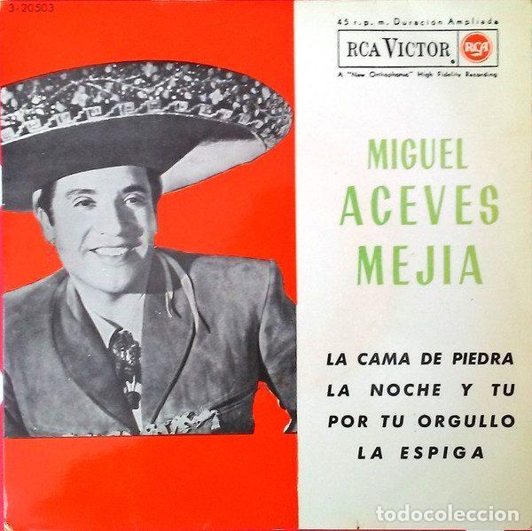 Disques de vinyle: Miguel Aceves Mejia Con El Mariachi Vargas De Tecalitlan &ndash; La Cama De Piedra / La Noche Y T&uacute; /...