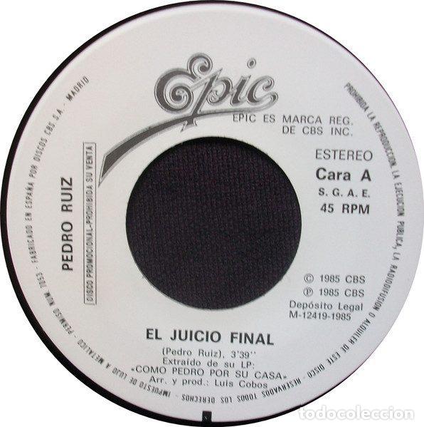 Discos de vinilo: Pedro Ruiz &ndash; El Juicio Final (Vinyl, Epic none) - Foto 3