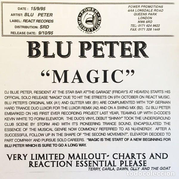 Discos de vinilo: Blu Peter &ndash; Magic (Vinyl, React 12 REACT 64) - Foto 5