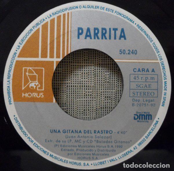 Discos de vinilo: Parrita &ndash; Una Gitana Del Rastro (Vinyl, Horus 50.240) - Foto 3