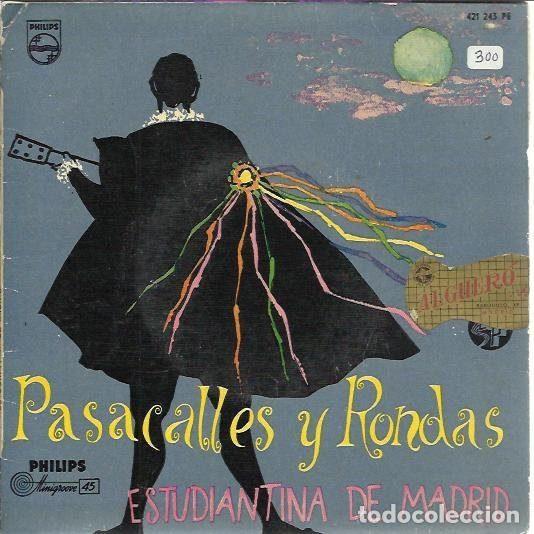 Disques de vinyle: Estudiantina De Madrid &ndash; Pasacalles y Rondas (Vinyl, Philips 421 243 PE)