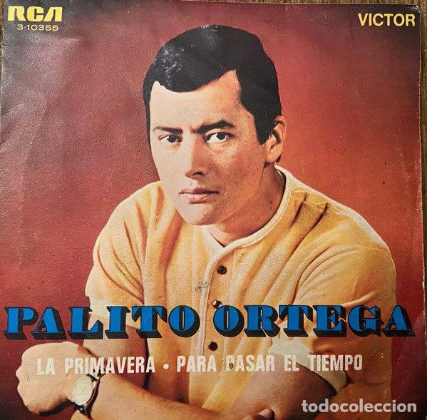 Discos de vinil: Palito Ortega &ndash; La Primavera / Para Pasar El Tiempo (Vinyl, RCA Victor 3-10355)