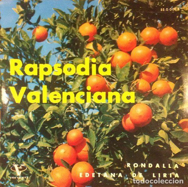 Disques de vinyle: Rondalla Edetana De Liria &ndash; Rapsodia Valenciana (Vinyl, Vergara 55.0.001 C)