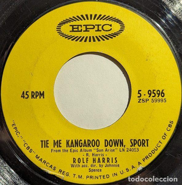 Dischi in vinile: Rolf Harris &ndash; Tie Me Kangaroo Down, Sport / The Big Black Hat (Vinyl, Epic 5-9596)