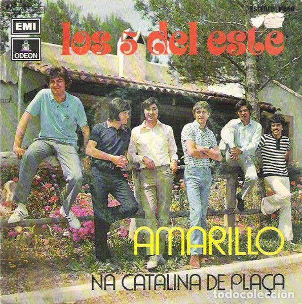 Discos de vinilo: Los 5 Del Este &ndash; Amarillo (Vinyl, Odeon 1 J 006-20.889) - Foto 1