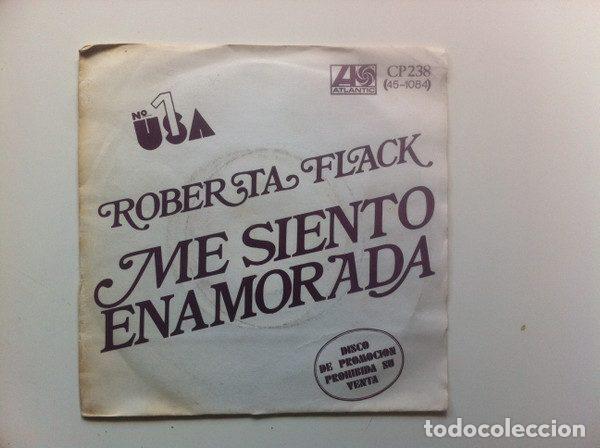 Disques de vinyle: Roberta Flack &ndash; Me Siento Enamorada / Conversaci&oacute;n De Amor (Vinyl, Atlantic 45-1084)
