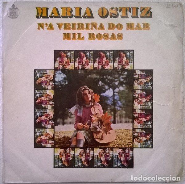 Vinyl records: Maria Ostiz &ndash; N'a Veiri&ntilde;a Do Mar / Mil Rosas (Vinyl, Hispavox H 621)
