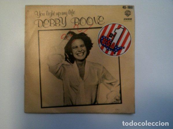 Disques de vinyle: Debby Boone / The Boones &ndash; You Light Up My Life / He's a Rebel (Vinyl, Warner Bros. Records 45-1601)