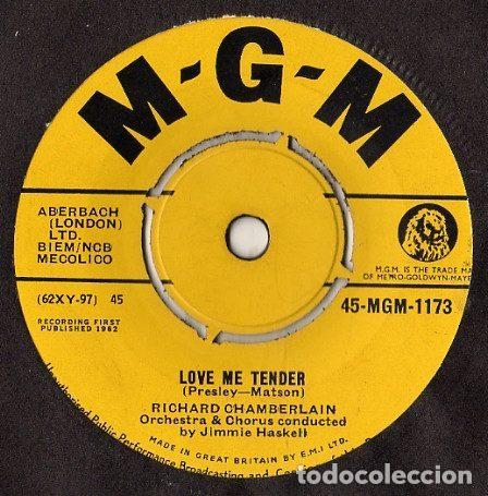 Discos de vinilo: Richard Chamberlain &ndash; Love Me Tender (Vinyl, MGM Records 45-MGM-1173)