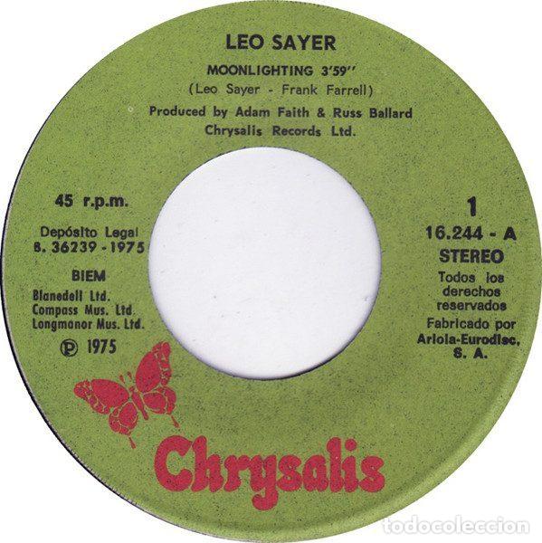 Discos de vinilo: Leo Sayer &ndash; Moonlighting (Vinyl, Chrysalis 16244 A) - Foto 2
