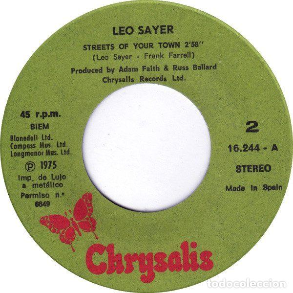 Discos de vinilo: Leo Sayer &ndash; Moonlighting (Vinyl, Chrysalis 16244 A) - Foto 3