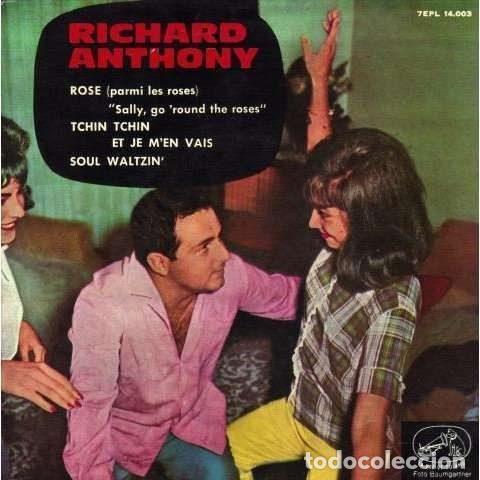 Disques de vinyle: Richard Anthony &ndash; Rose (Parmi Les Roses) = Sally, Go 'Round The Roses (Vinyl, La Voz De Su Amo...