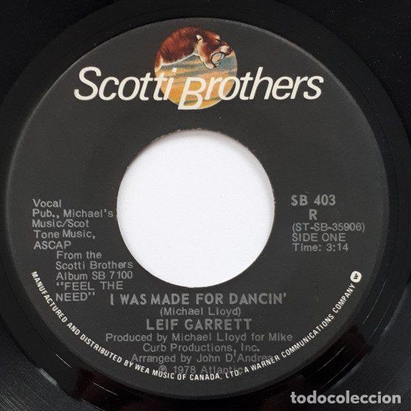 Disques de vinyle: Leif Garrett &ndash; I Was Made For Dancin' / Living Without Your Love (Vinyl, Scotti Bros. Records SB...