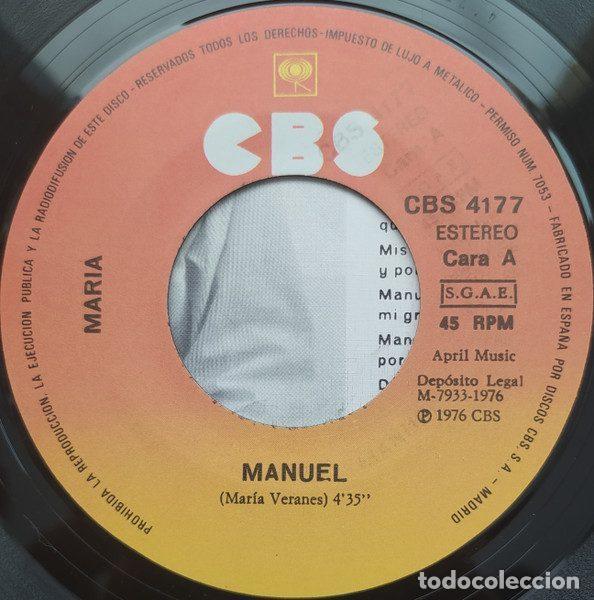 Discos de vinilo: Maria &ndash; Manuel (Vinyl, CBS CBS 4177) - Foto 3