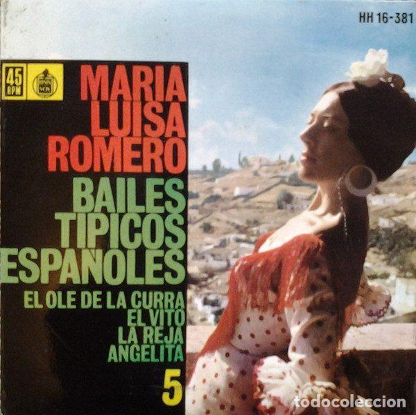 Disques de vinyle: Maria Luisa Romero &ndash; Bailes Tipicos Espanoles 5 (Vinyl, Hispavox HH 16-381)