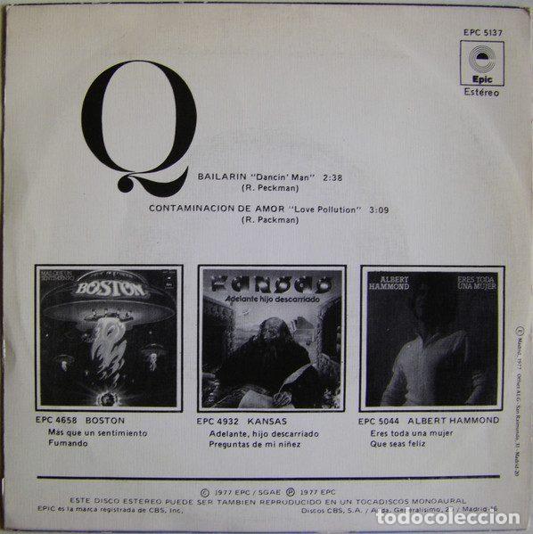 Discos de vinilo: Q &ndash; Bailarin (Vinyl, Epic EPC 5137) - Foto 2