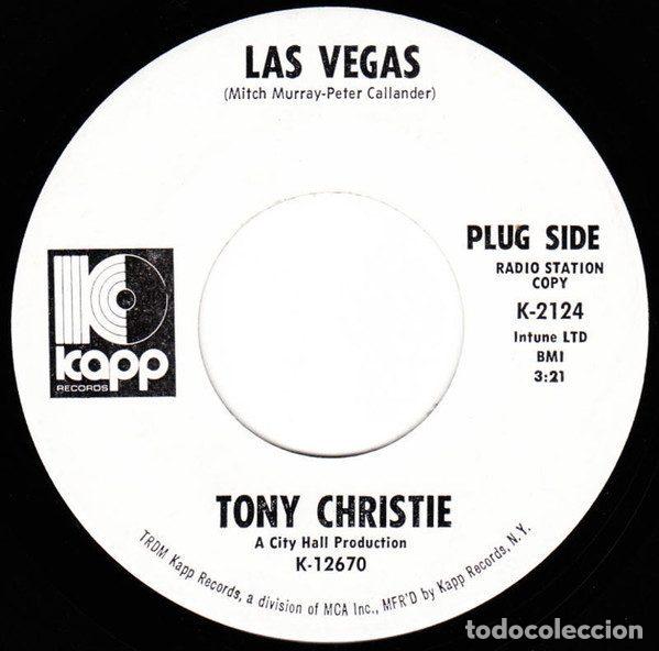 Vinyl records: Tony Christie &ndash; Las Vegas / Let Me Be Turned To Stone (Vinyl, Kapp Records K-2124)