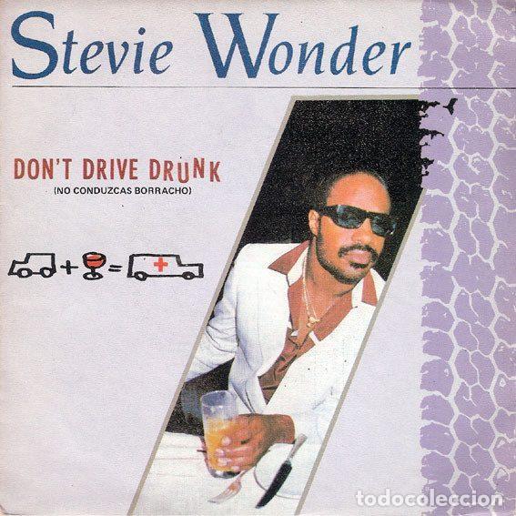 Vinyl records: Stevie Wonder &ndash; Don't Drive Drunk = No Conduzcas Borracho (Vinyl, Motown SPBO-60186)
