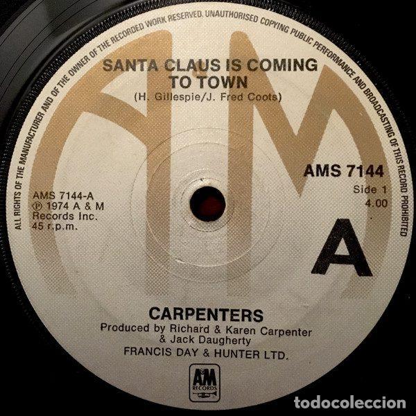 Vinyl records: Carpenters &ndash; Santa Claus Is Coming To Town (Vinyl, A&M Records AMS 7144)