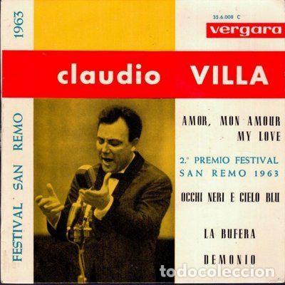 Disques de vinyle: Claudio Villa &ndash; Festival San Remo 1963 (Vinyl, Vergara 35.6.008 C)