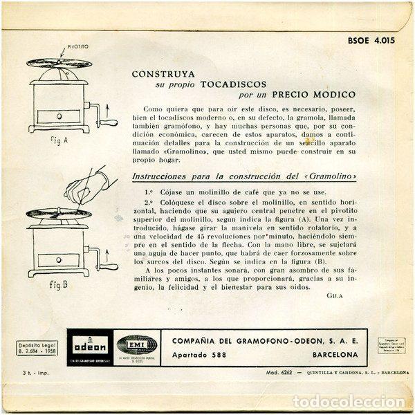 Discos de vinilo: Gila &ndash; ...Y Su Tel&eacute;fono (Vinyl, Odeon BSOE 4.015) - Foto 2