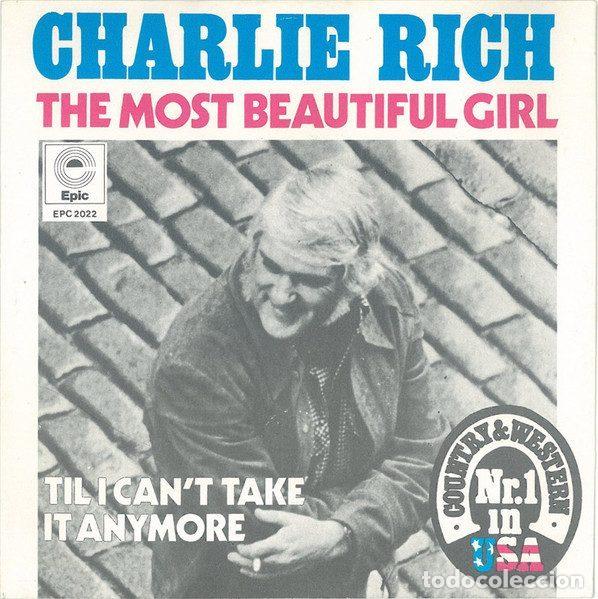 Disques de vinyle: Charlie Rich &ndash; The Most Beautiful Girl (Vinyl, Epic EPC 2022)