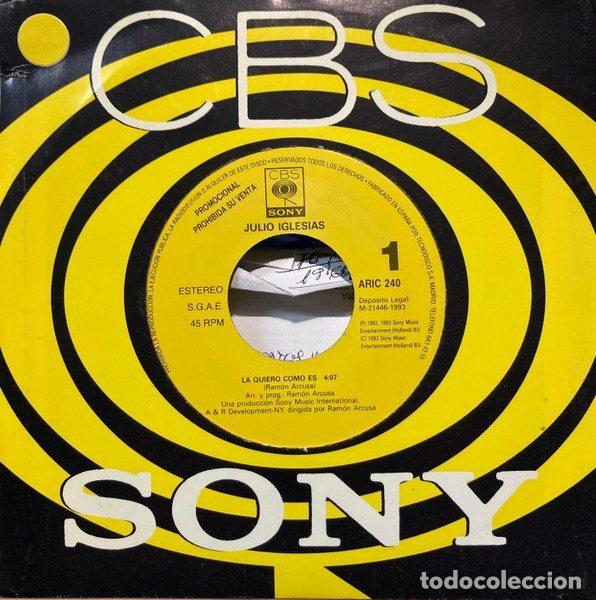 Disques de vinyle: Julio Iglesias &ndash; La Quiero Como Es (Vinyl, CBS ARIC 240)