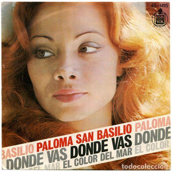 Disques de vinyle: Paloma San Basilio &ndash; Donde Vas / El Color Del Mar (Vinyl, Hispavox 45-1415)
