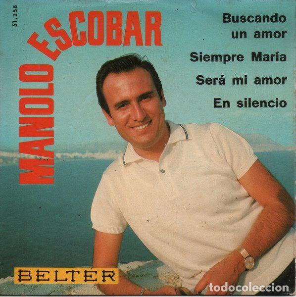 Discos de vinil: Manolo Escobar &ndash; Buscando Un Amor (Vinyl, Belter 51.258)