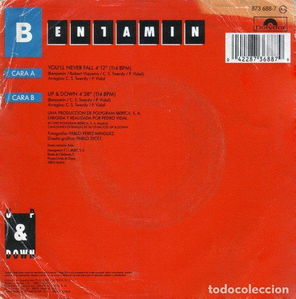 Discos de vinilo: Benjamin &ndash; Youll Never Fall (Vinyl, Polydor 873 688-7) - Foto 2