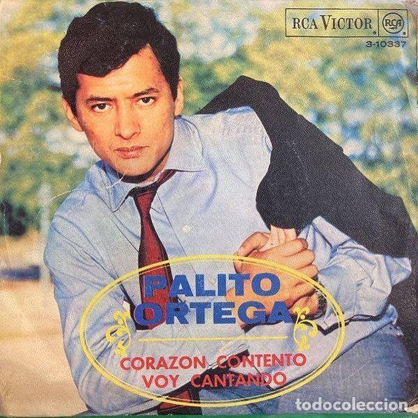 Vinyl-Schallplatten: Palito Ortega &ndash; Corazon Contento / Voy Cantando (Vinyl, RCA Victor 3-10337.)