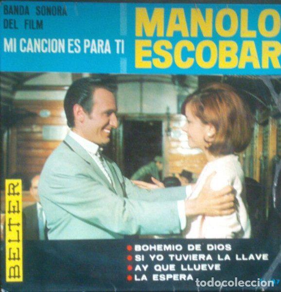 Disques de vinyle: Manolo Escobar &ndash; Banda Sonora Del Film &rdquo;Mi Cancion Es Para Ti&rdquo; (Vinyl, Belter 51.187)