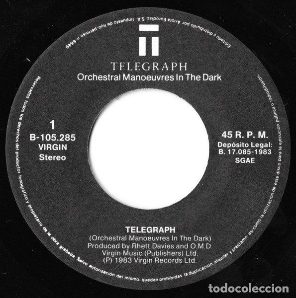 Discos de vinilo: OMD &ndash; Telegraph (Vinyl, Telegraph B-105.285) - Foto 3