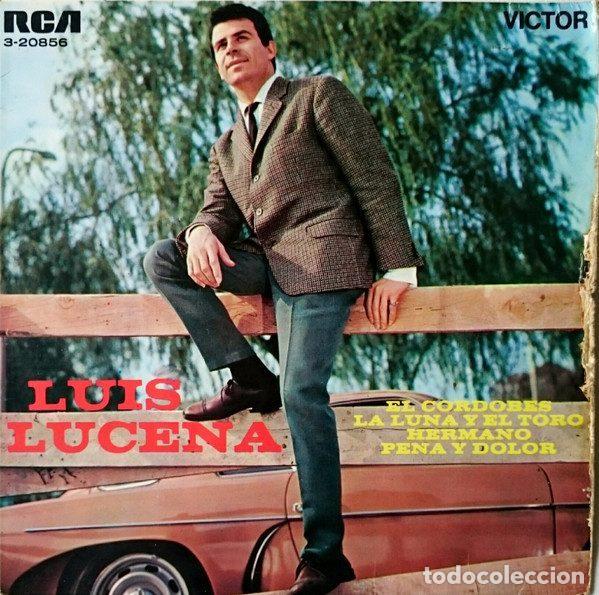 Disques de vinyle: Luis Lucena &ndash; El Cordob&eacute;s / La Luna Y El Toro / Hermano / Pena Y Dolor (Vinyl, RCA Victor 3-20856)