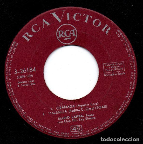 Discos de vinilo: Mario Lanza &ndash; Granada (Vinyl, RCA 3-26184) - Foto 3