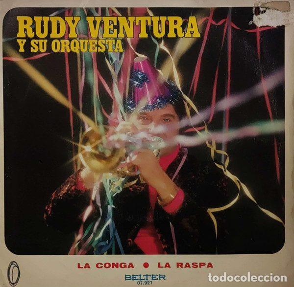 Discos de vinil: Rudy Ventura &ndash; La Conga / La Raspa (Vinyl, Belter 07-927)