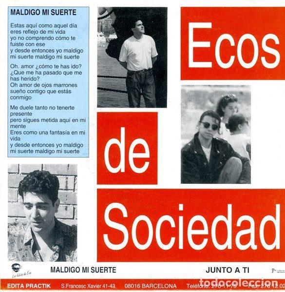 Discos de vinil: Ecos De Sociedad &ndash; Maldigo Mi Suerte (Vinyl, Los Labios De Eva C-171)