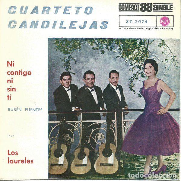 Vinyl-Schallplatten: Cuarteto Candilejas &ndash; Ni Contigo Ni Sin Ti / Los Laureles (Vinyl, RCA 37-2074)